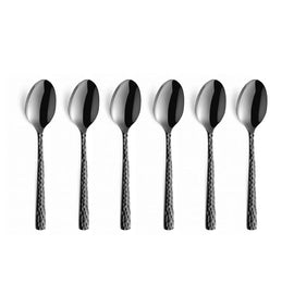 Amefa - Felicity 6 Coffee Spoons - Black 6-pc set mocca spoons in trend box - Black Amefa