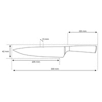 Saphir Epoxy Imprimé Damas Japonais - Couteau de Chef 20 cm