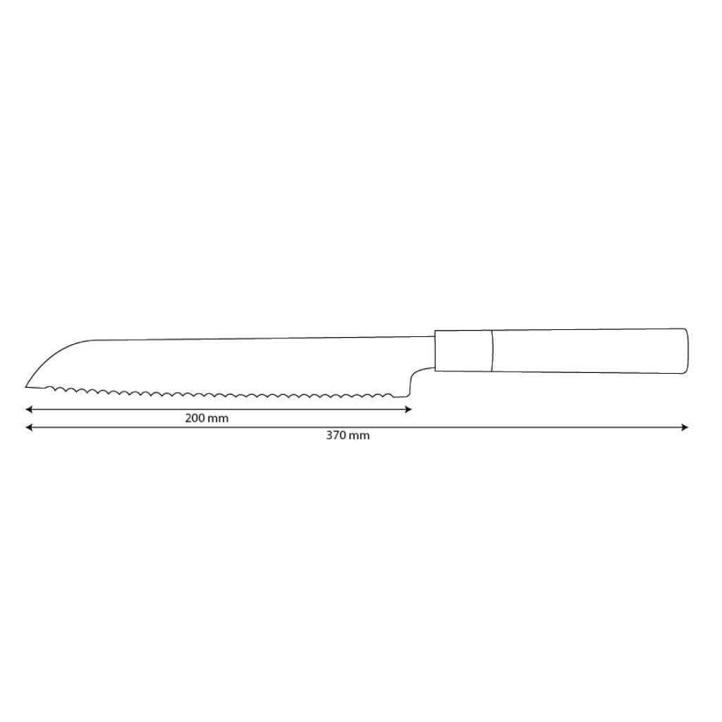 Shinrai Knives - Takumi Kaza Damascus Bread Knife 20 cm