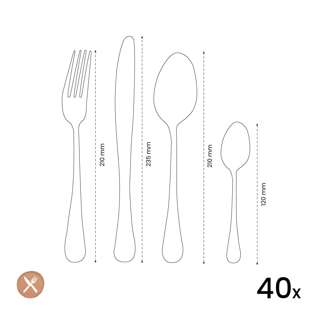 Amefa - Haydn 40-delige bestekset voor 6 personen Bestekset Amefa