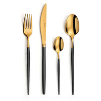 Amefa - Soprano 16-pcs Cutlery Set black/gold in Trend box Bestekset Amefa