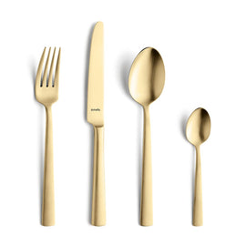Amefa - Ventura 24-piece Cutlery Set - Gold Amefa - Ventura 24-delige Bestekset - Goud Bestekset Amefa
