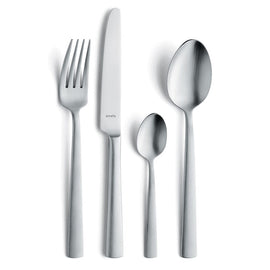 Amefa - Ventura 24-piece Cutlery Set in Luxury Wooden Box - Silver Amefa - Ventura 24-delige Bestekset - Zilver Bestekset Amefa
