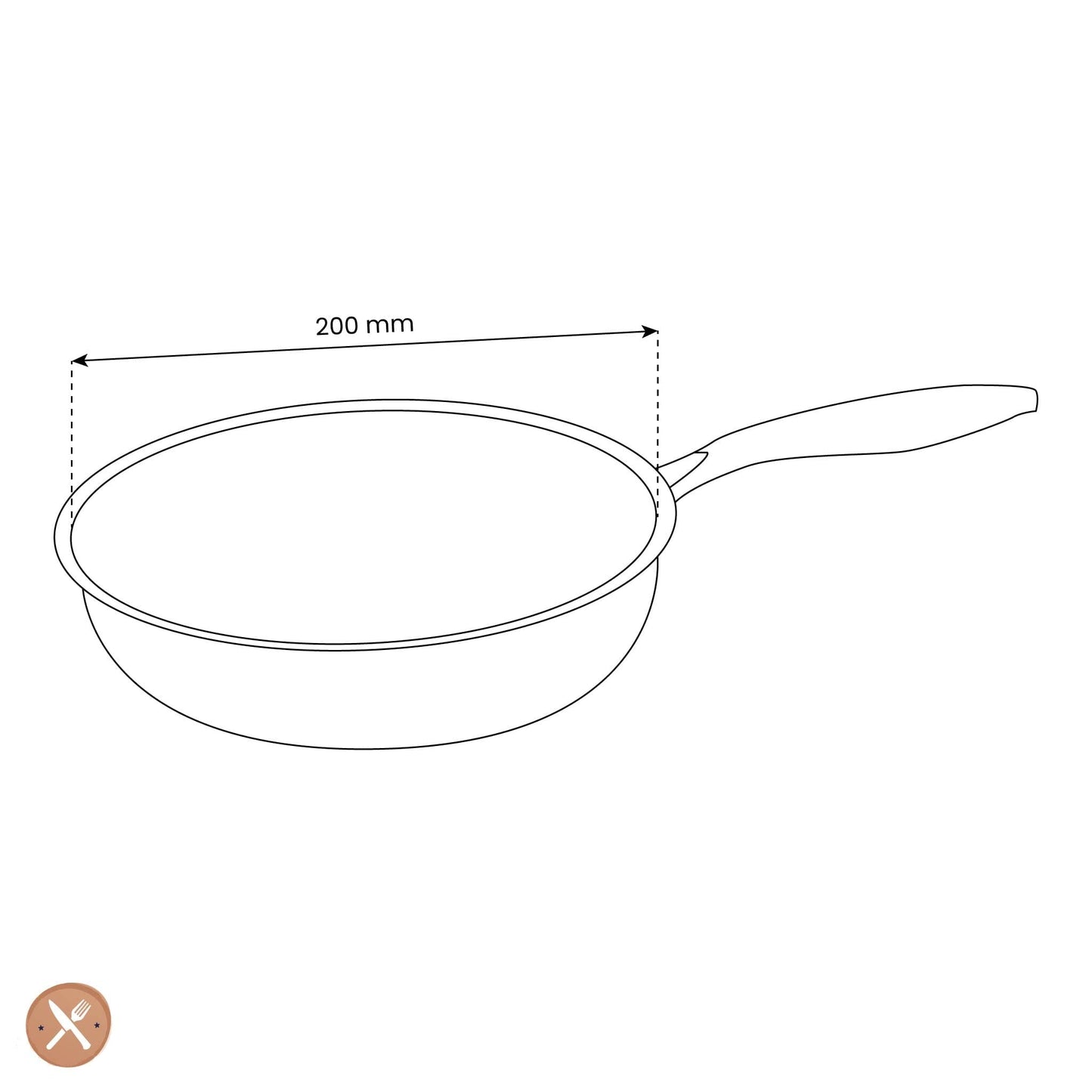 By C&P - Honey Koekenpan 20 cm Koekenpan By C&P