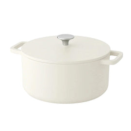 Cook & Pan - Go Ivory Cast Iron Frying Pan 28 cm - 6.5 liters Cook & Pan - Go Ivory Gietijzeren Braadpan 28 cm - 6.5 liter Braadpan Cook & Pan