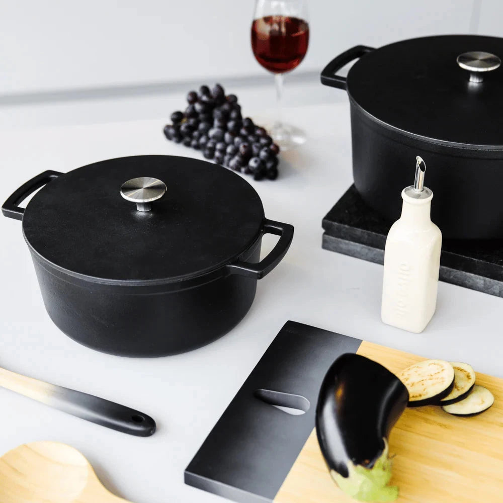 Cook & Pan - Signature Gietijzeren Braadpan 28 cm - 6.5 liter Braadpan Cook & Pan