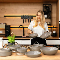 Cook & Pan - Taupe of Mind Koekenpannenset 3-delig Pannenset Cook & Pan