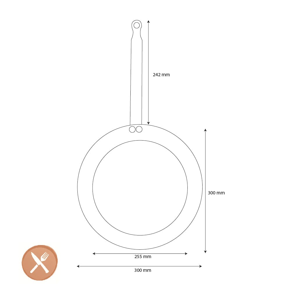 DeBuyer - Pannenkoekenpan Mineral B 30cm Pannenkoekenpan DeBuyer