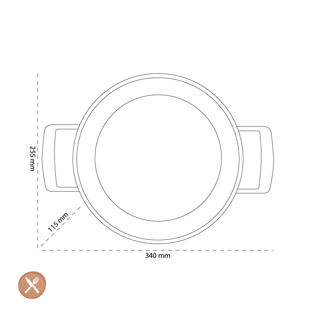 Demeyere - Alu Pro 5 Ceraforce Lage kookpan met deksel 24 cm Kookpan Demeyere