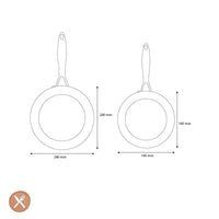 GreenPan - Geneva 2-delige Koekenpannenset 18/28 cm Pannenset GreenPan