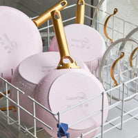 Batterie de cuisine GreenPan - Padova rose poudré, 10 pièces
