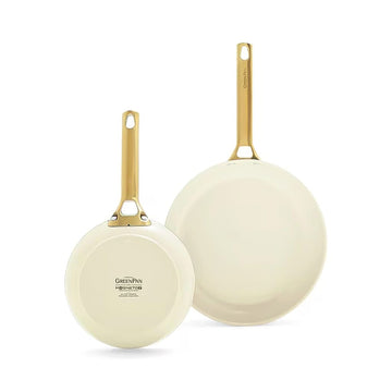 GreenPan - Padova Cream White 2-delige pannenset met keramische antiaanbaklaag 20/26 cm Pannenset GreenPan