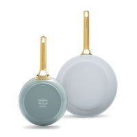 GreenPan - Padova Smokey Blue 2-delige pannenset met keramische antiaanbaklaag 20/28 cm Pannenset GreenPan