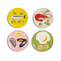 &Klevering - Bord de la mer set van 4 Borden &Klevering
