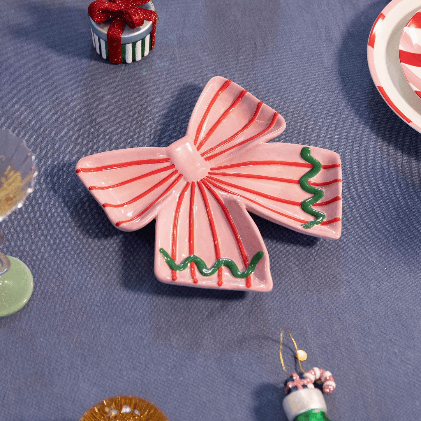 &Klevering - Bord Strik - Roze &Klevering