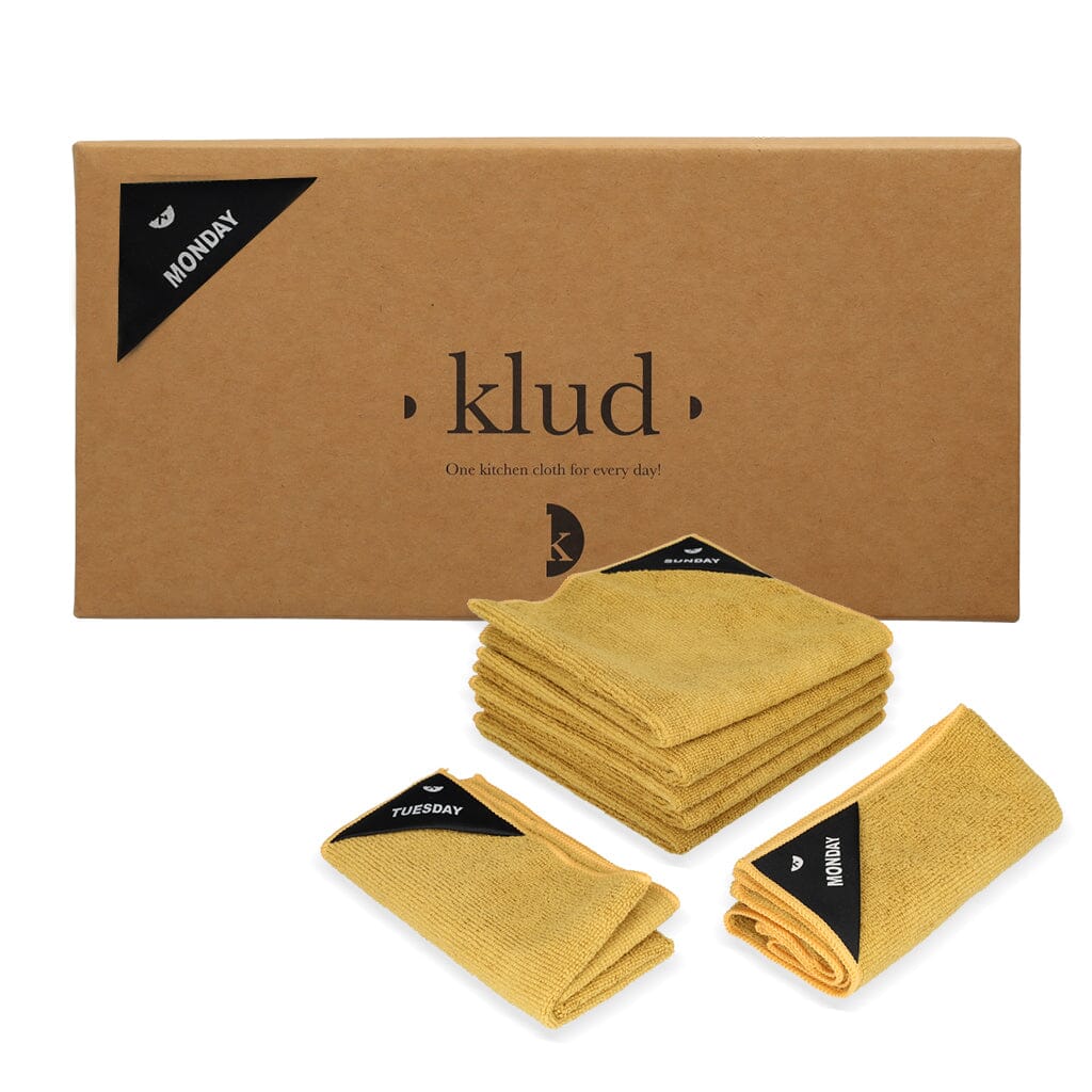 Klud - Microvezel Vaatdoekjes 7 stuks - Curry Geel Klud