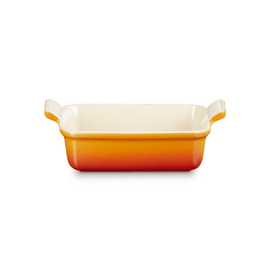 Le Creuset - Heritage Oven Dish Rectangular Orange-Red 19 x 14 cm Le Creuset - Heritage Ovenschaal rechthoekig Oranjerood 19 x 14 cm Ovenschaal Le Creuset