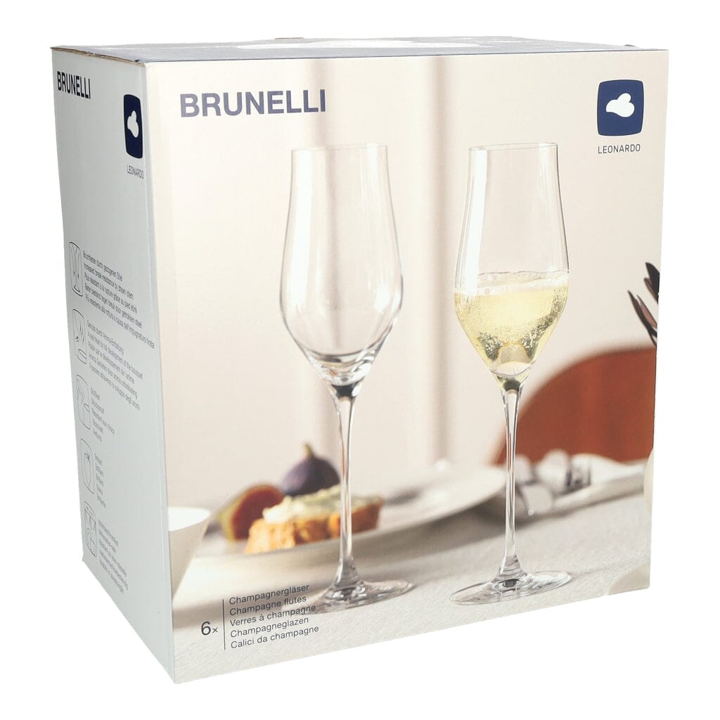 Leonardo - Champgne 340ml Brunelli Champagne glazen Leonardo