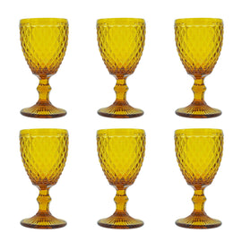 Medard de Noblat - Diamond Wine Glass 20cl Yellow (set of 6) Medard de Noblat - Diamond - Wine Glass 20cl - Amber (set of 6) Medard de Noblat