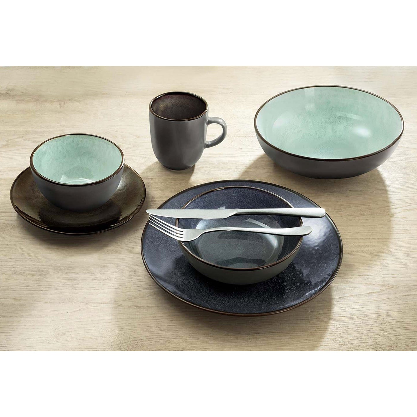 Medard de Noblat - Feeling Jade - Dessertbord 21 cm (set van 6) Dessertborden Medard de Noblat
