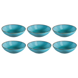 Medard de Noblat - Feeling Turquoise Pasta plates 18 cm (set of 6) Medard de Noblat - Feeling Turquoise Pastaborden 18 cm (set of 6) Pastaborden Medard de Noblat