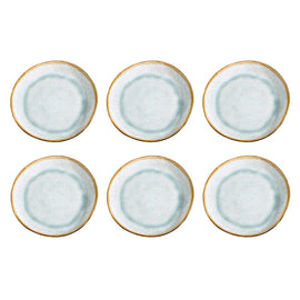 Medard de Noblat - Shadow Aqua Dessert Plate 20.5 cm (set of 6) Medard de Noblat - Shadow Aqua Dessertbord 20.5 cm (set van 6) Dessertborden Medard de Noblat