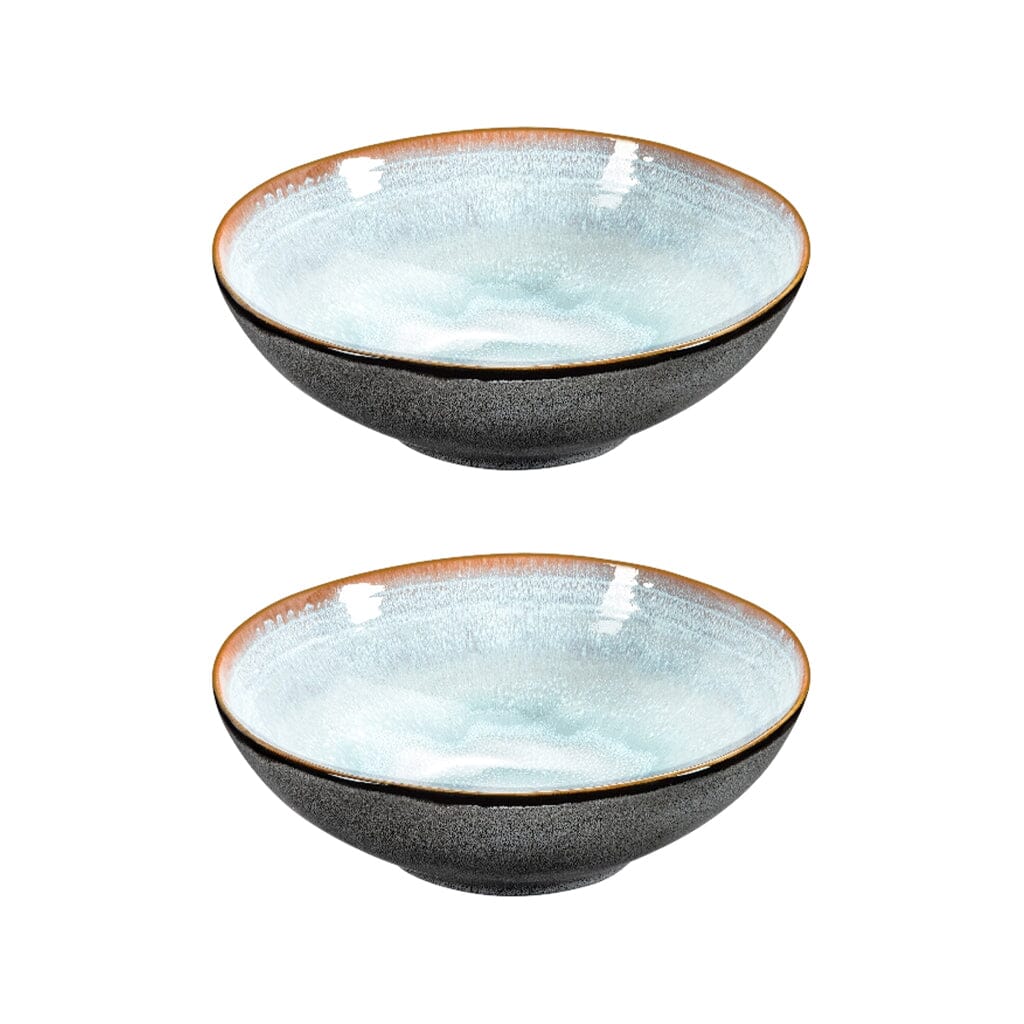Medard de Noblat - Shadow Aqua Saladeschaal 24 cm (set van 2) Schalen Medard de Noblat