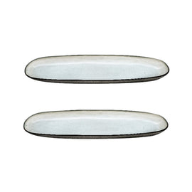 Medard de Noblat - Shadow Nacre Large Serving Dish 35.5 x 14 cm (set of 2) Medard de Noblat - Shadow Nacre Grote Serveerschaal 35.5 x 14 cm (set van 2) Serveerschaal Medard de Noblat