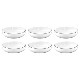 Medard de Noblat - Yaka Black Salad plate 20 cm (set of 6) Medard de Noblat - Yaka Black Saladebord 20 cm (set van 6) Pastaborden Medard de Noblat