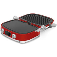 Smeg - Multifunction Grill | Red | 50s | Contact Grill