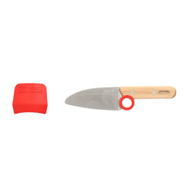 Opinel - Le Petit Chef Children's Kitchen Set 2-piece Opinel - Le Petit Chef Kinder Koksmes met Vingerbeschermer Opinel