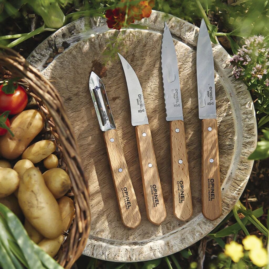 Opinel - Les Essentiels 4-delige Messenset Klein - Beukenhout Opinel