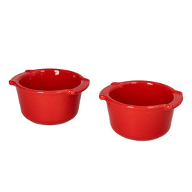 Peugeot - Appolia Duo Ramequins 11cm Red Peugeot - Appolia Duo Ramequins 11cm Rood Ovenschaal Peugeot