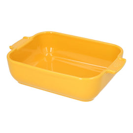 Peugeot - Appolia Oven dish Rectangular 25 cm Saffron yellow Peugeot - Appolia Ovenschaal Rechthoekig 25 cm Saffraangeel Ovenschaal Peugeot