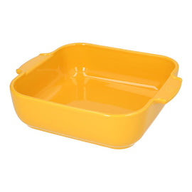 Peugeot - Appolia Oven dish Square 28 cm Saffron yellow Peugeot - Appolia Ovenschaal Vierkant 28 cm Saffraangeel Ovenschaal Peugeot