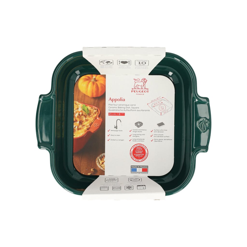 Peugeot - Appolia Vierkante ovenschaal 28 cm forest green Peugeot
