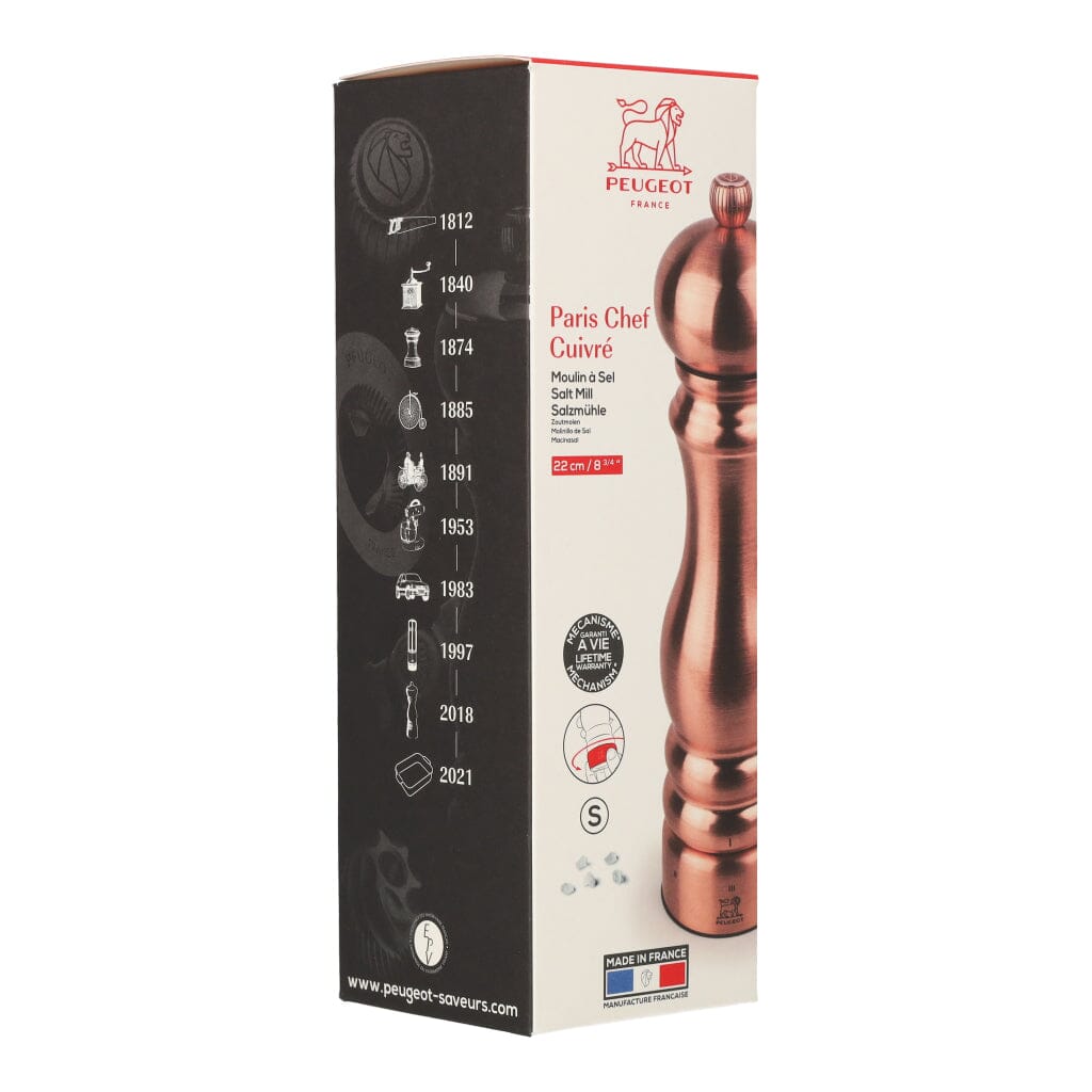 Peugeot - Paris chef zoutmolen roestvrij staal koper 22 cm u'select Peugeot