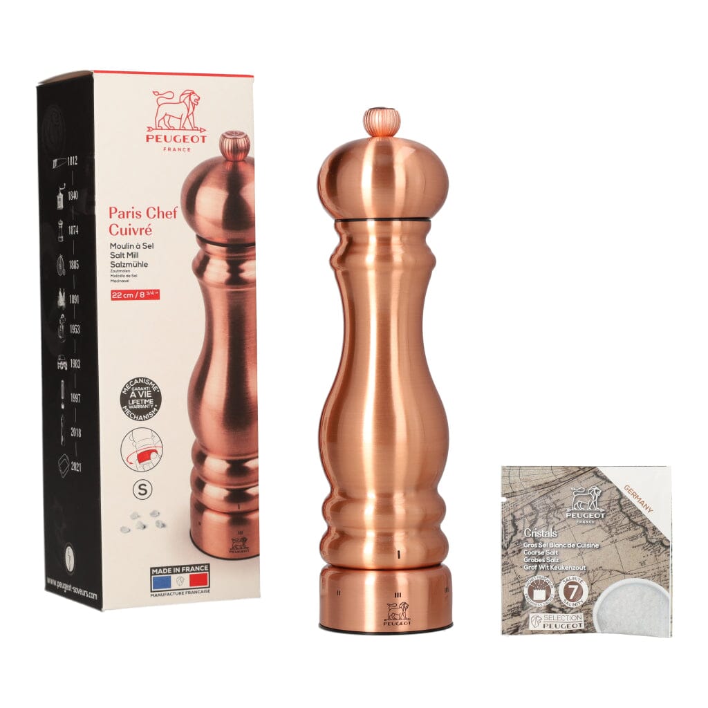 Peugeot - Paris chef zoutmolen roestvrij staal koper 22 cm u'select Peugeot