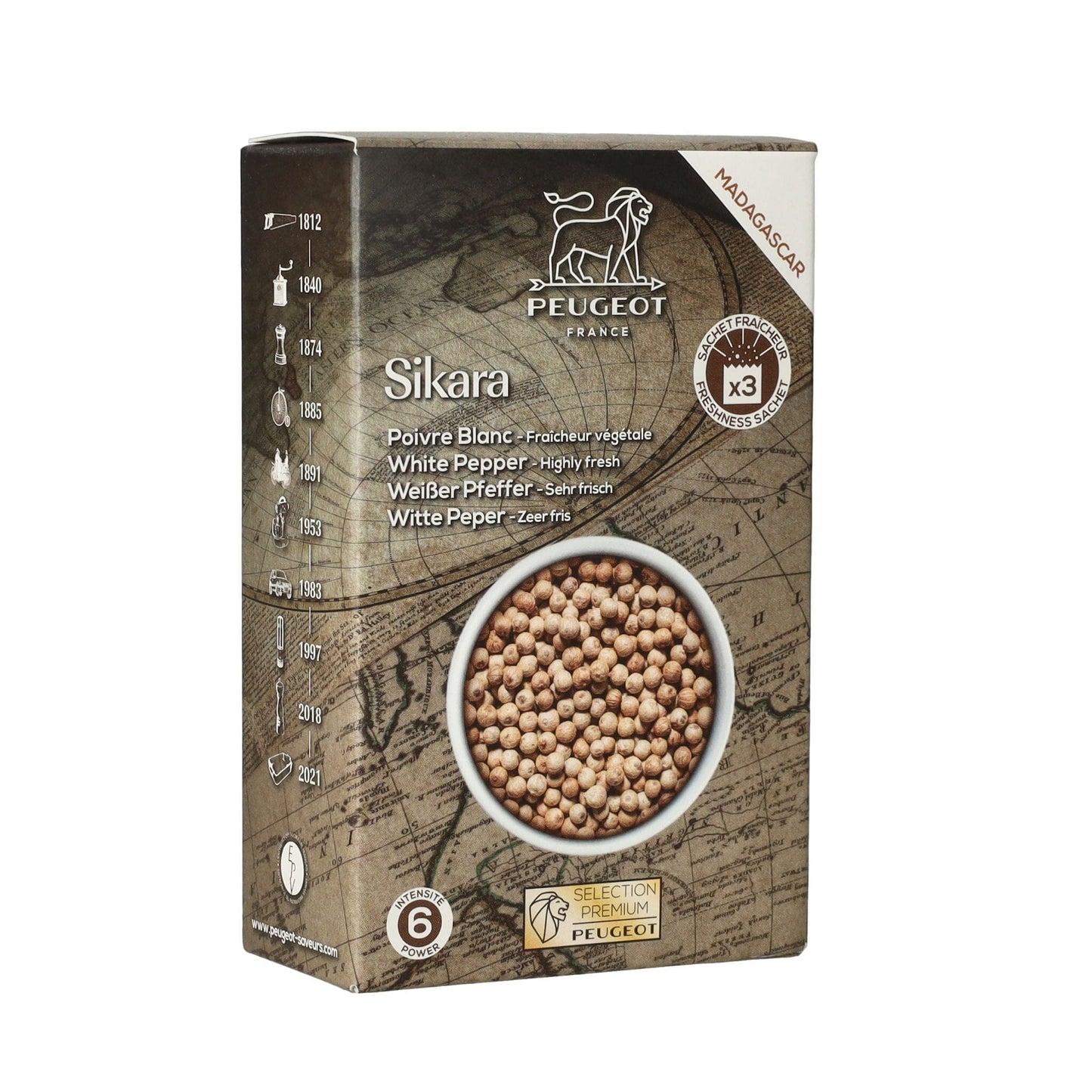 Peugeot - Sikara Witte Peper 60g Peper Peugeot