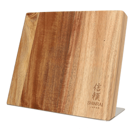 Shinrai Knives - Bloc à couteaux magnétique Cito simple face - Bois d'acacia Bezig met laden...