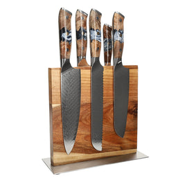 Shinrai Knives - Eclipse 6-piece Knife Set + Knife Block Cito double-sided Shinrai Knives - Eclipse 6-delige Messenset + Messenblok Cito dubbelzijdig Messenset met blok Shinrai Knives