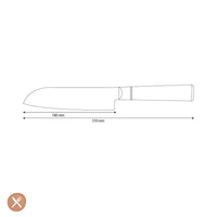 Couteaux Shinrai - Couteau Santoku Epoxy Onyx Damas 18 cm Couteau Santoku Couteaux Shinrai