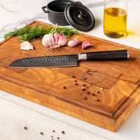 Couteaux Shinrai - Coffret de 7 couteaux martelés Damast BR
