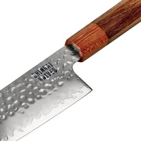 Couteaux Shinrai - Ensemble 4 pièces exclusif Kigami Damas - Kiritsuke + Couteau à pain + Nakiri + Couteau d'office Ensemble de couteaux Couteaux Shinrai