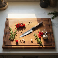 Shinrai Knives - Kurayami 5-delige Damascus Messenset - Koksmes + Broodmes + Nakiri + Officemes + Schilmes Messenset Shinrai Knives