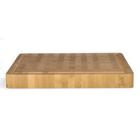 Shinrai Knives - Luxe Snijplank Massief Bamboehout - Kopshout - 40 x 30 x 4.5 cm Bamboe snijplank Shinrai Knives