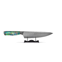 Shinrai Knives - Parelmoer Jewels Damascus Koksmes 20 cm Koksmes Shinrai Knives