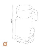 Smeg - Melkopschuimer | Zwart | Jaren 50 | Inductie melkopschuimer Melkopschuimer Smeg