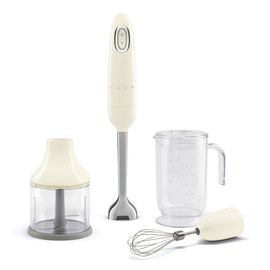 Smeg - Hand blender | Cream | 1950s | Hand blender with accessories Smeg - Staafmixer | Cream | Jaren 50 | Staafmixer met accessoires Staafmixer Smeg