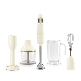 Smeg - Hand blender | Cream | 50s | Hand blender with accessories + Smeg - Staafmixer | Crème | Jaren 50 | Staafmixer met accessoires | Plus pakket Staafmixer Smeg